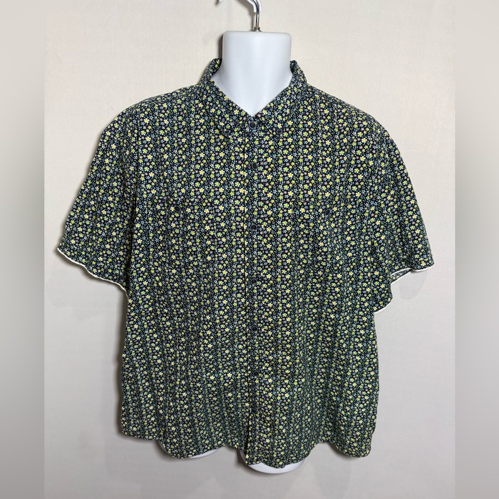 Six Lincoln Shirt Mens 2X‎ Floral Button Preppy Coastal Casual Beach Vacation